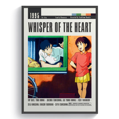 Whisper of the heart Poster Movies - 98typesModern Minimal Movies