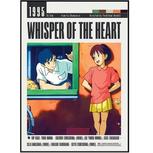 Whisper of the heart Poster Movies - 98typesModern Minimal Movies