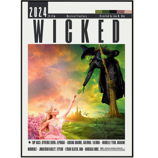 Wicked Movie Posters - 98typesModern Minimal Movies