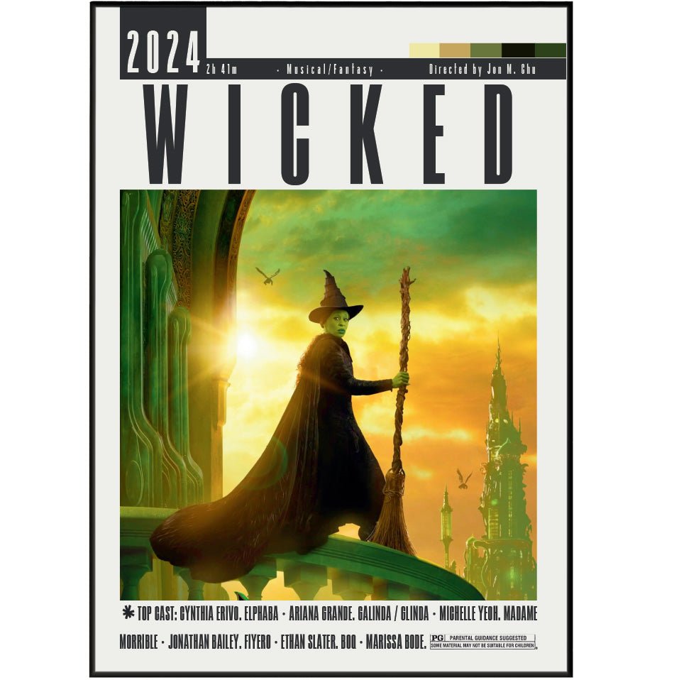 Wicked Movies Poster - 98typesModern Minimal Movies