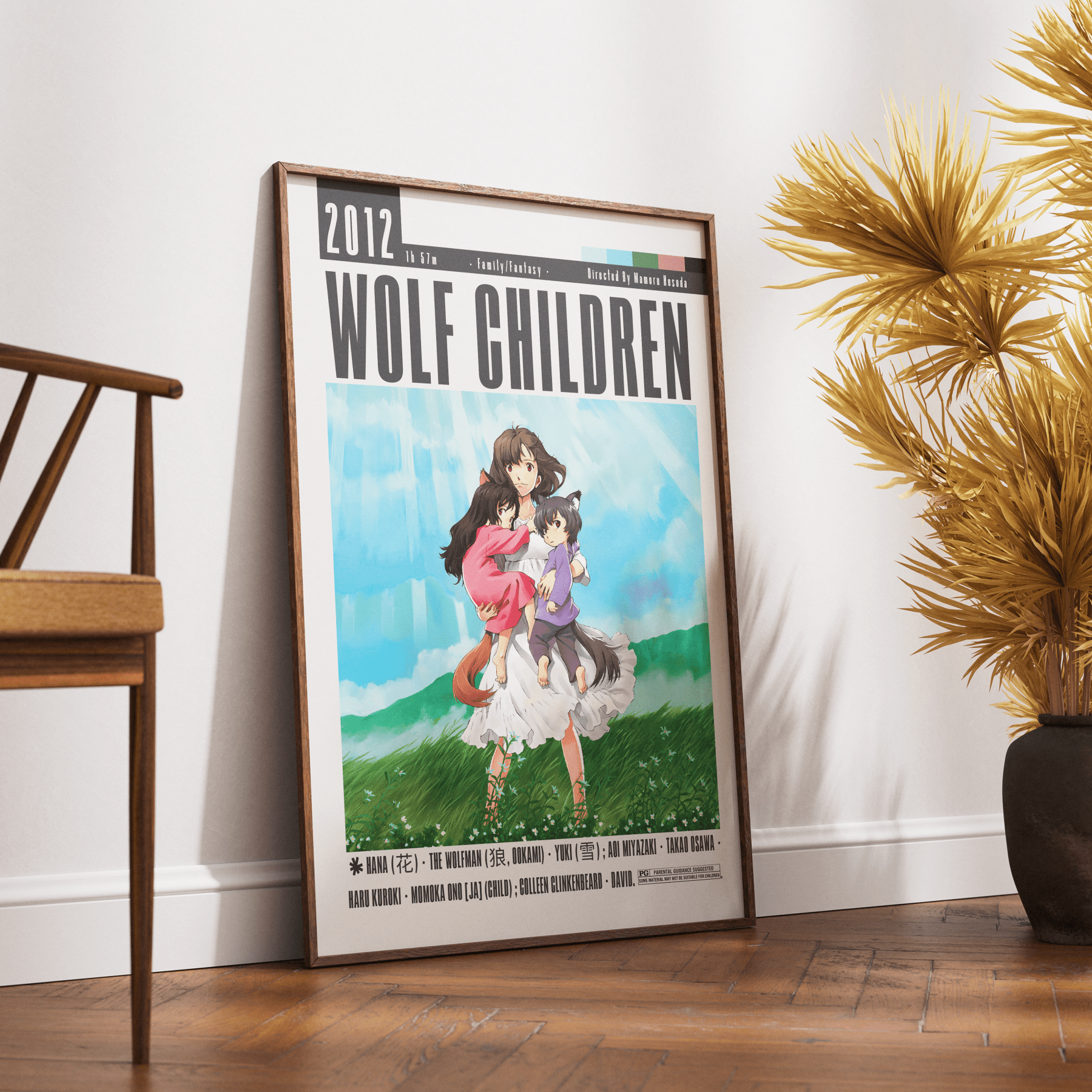 Wolf Children Movie Posters - 98typesModern Minimal Movies