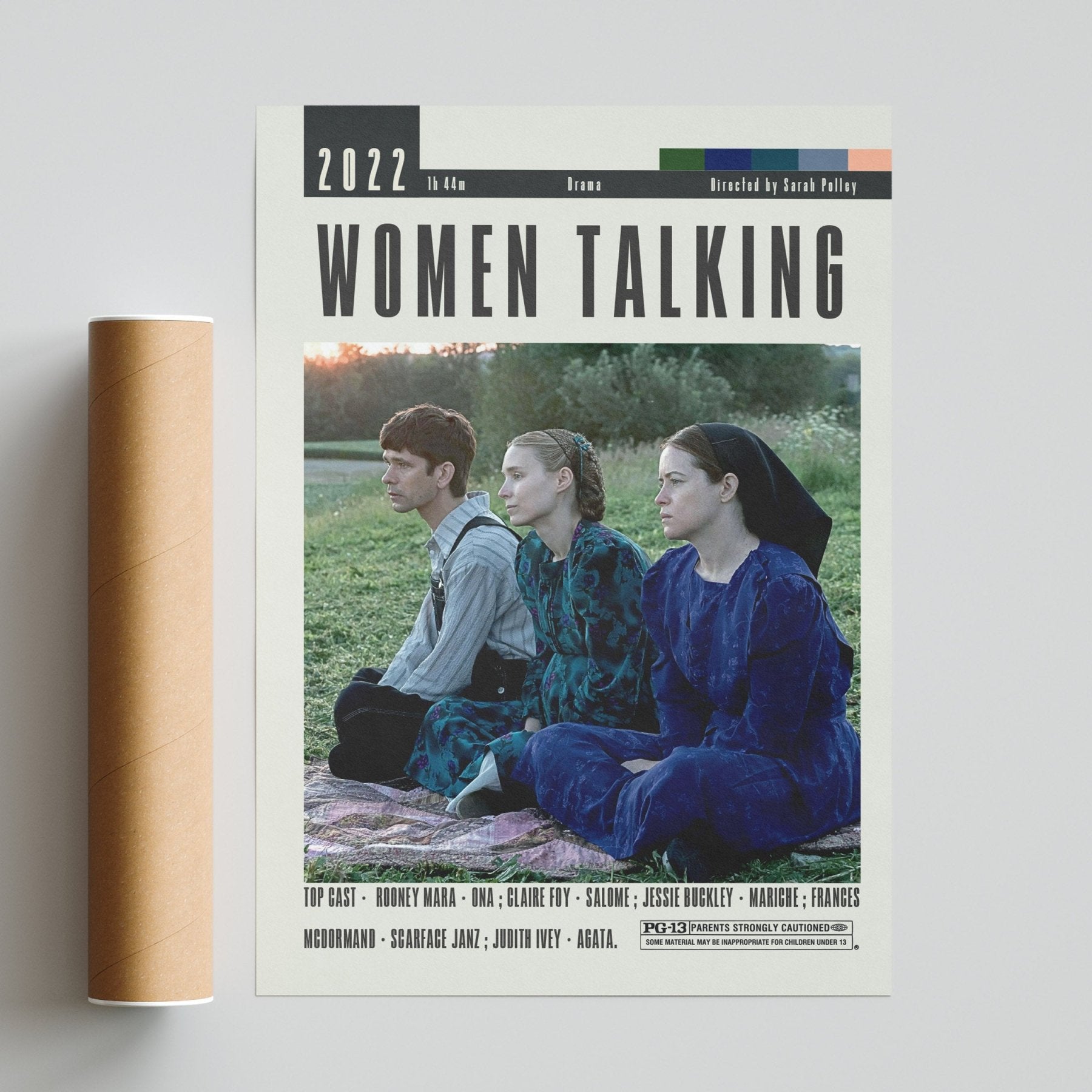 Women Talking Poster | Sarah Polley Movies - 98typesModern Minimal Movies