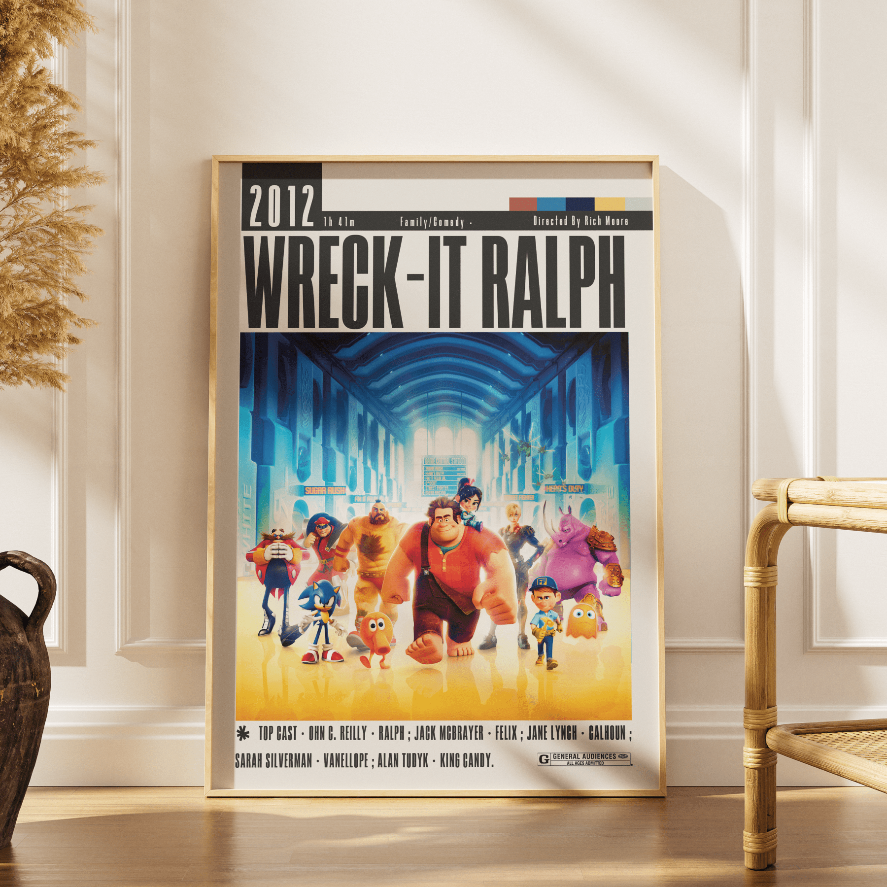 Wreck - It Ralph (2012) Movie Poster - 98typesModern Minimal Movies