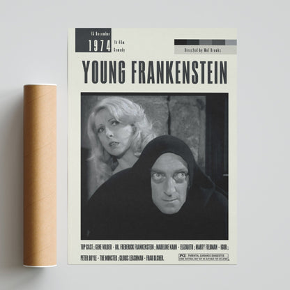 Young Frankenstein Poster | Mel Brooks Movies - 98typesModern Minimal Movies