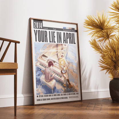 Your Lie in April Film Posters - 98typesModern Minimal Movies