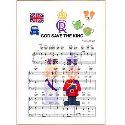 GOD SAVE THE KING Poster - 98typesMusic