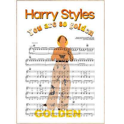 Harry Styles - Golden Poster - 98typesMusic