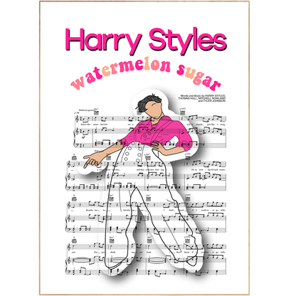 Harry Styles - Watermelon Sugar Poster - 98typesMusic