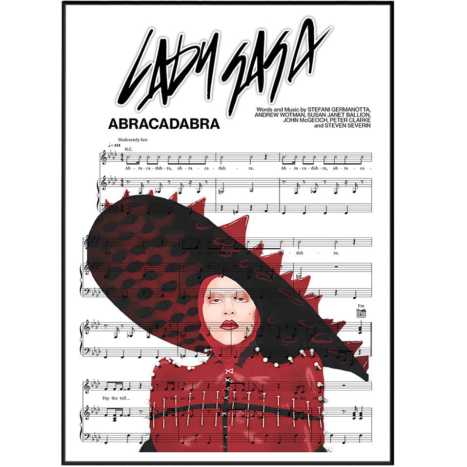 Lady Gaga Abracadabra Poster - 98typesMusic