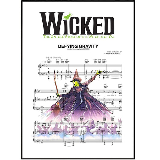 Wicked - Defying Gravity Music Print - 98typesMusic