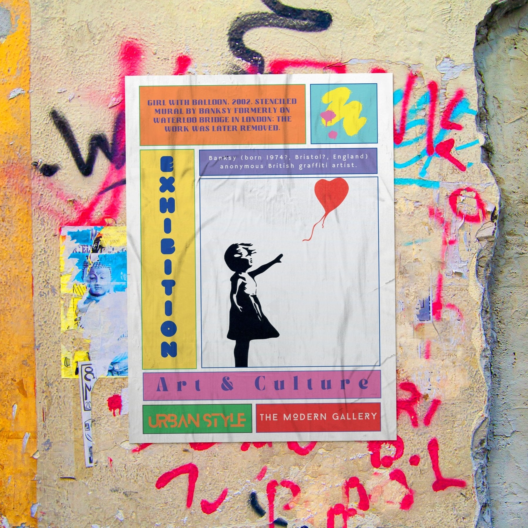 BALLON GIRL Street Art Poster - 98typesNew Street Art