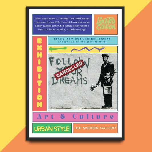 Follow Your Dreams Street Art Poster - 98typesNew Street Art