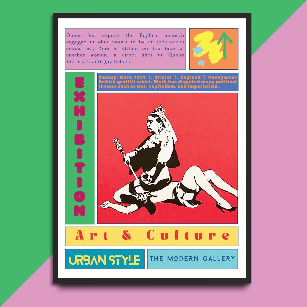 Queen Victoria’s anti - gay Street Art Poster - 98typesNew Street Art
