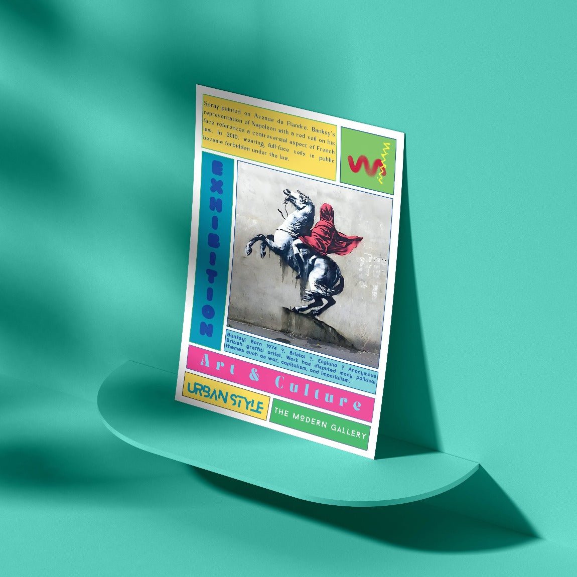 Red Horseman Street Art Poster - 98typesNew Street Art