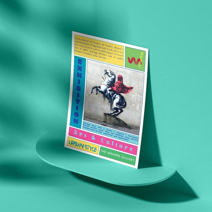 Red Horseman Street Art Poster - 98typesNew Street Art