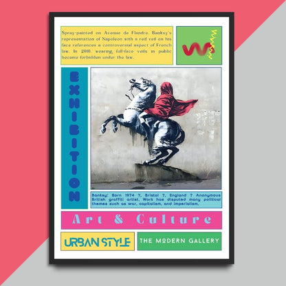 Red Horseman Street Art Poster - 98typesNew Street Art