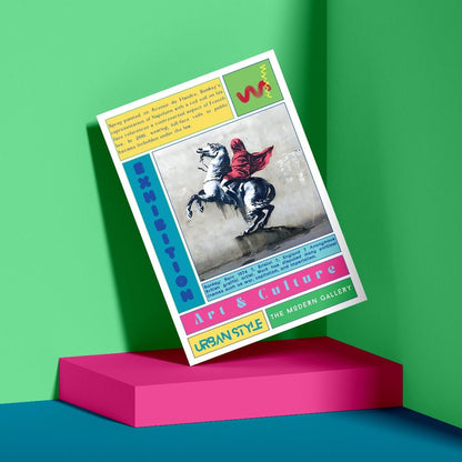 Red Horseman Street Art Poster - 98typesNew Street Art