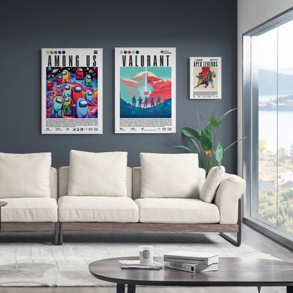 gaming office decor
gaming bedroom poster
arcade wall art
video game art print
gaming collector poster minimalist wall art print UK
