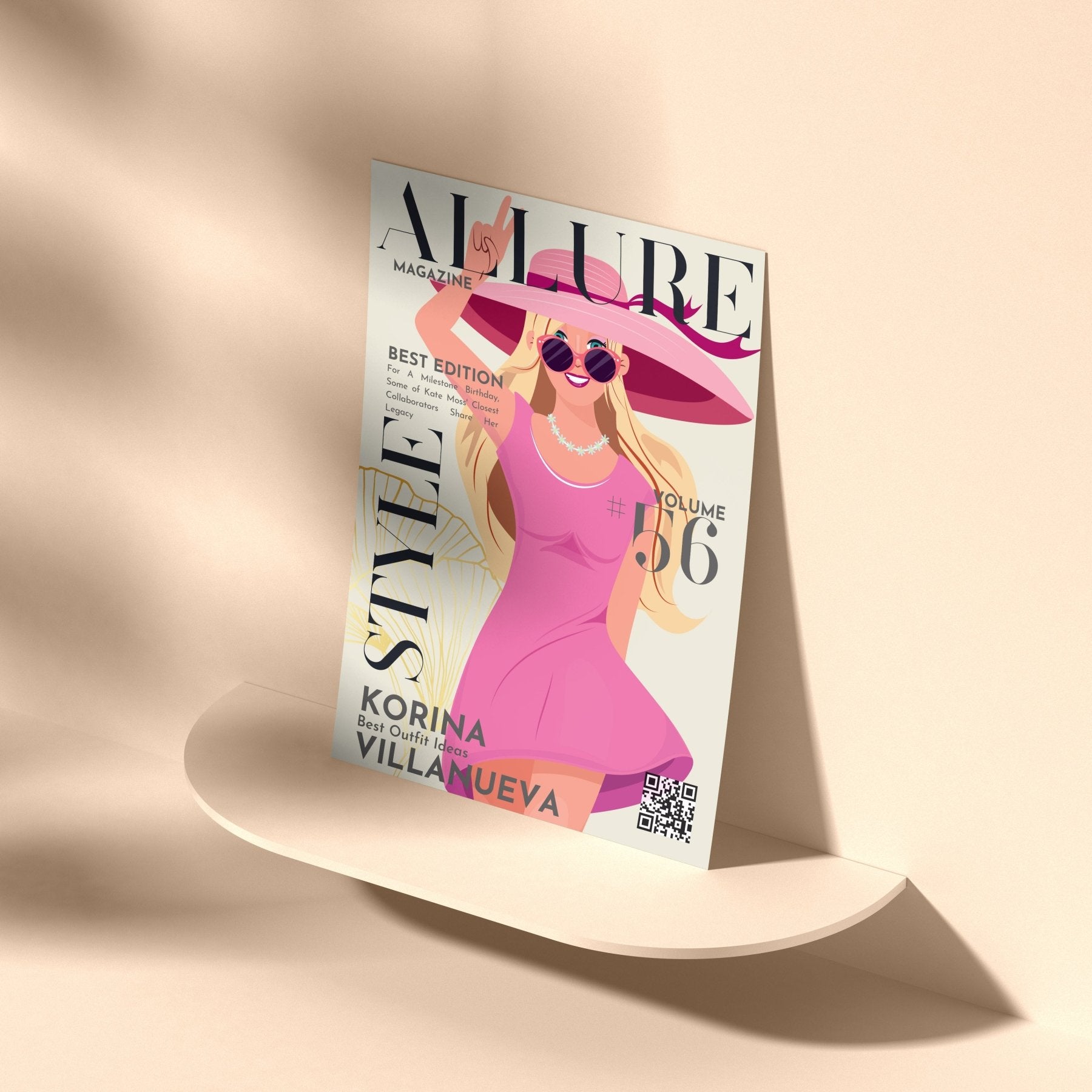 Allure 56 Magazine Cover Posters - 98typessong lyric prints