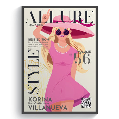 Allure 56 Magazine Cover Posters - 98typessong lyric prints