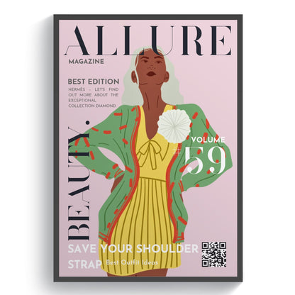 Allure 59 Magazine Cover Posters - 98typessong lyric prints