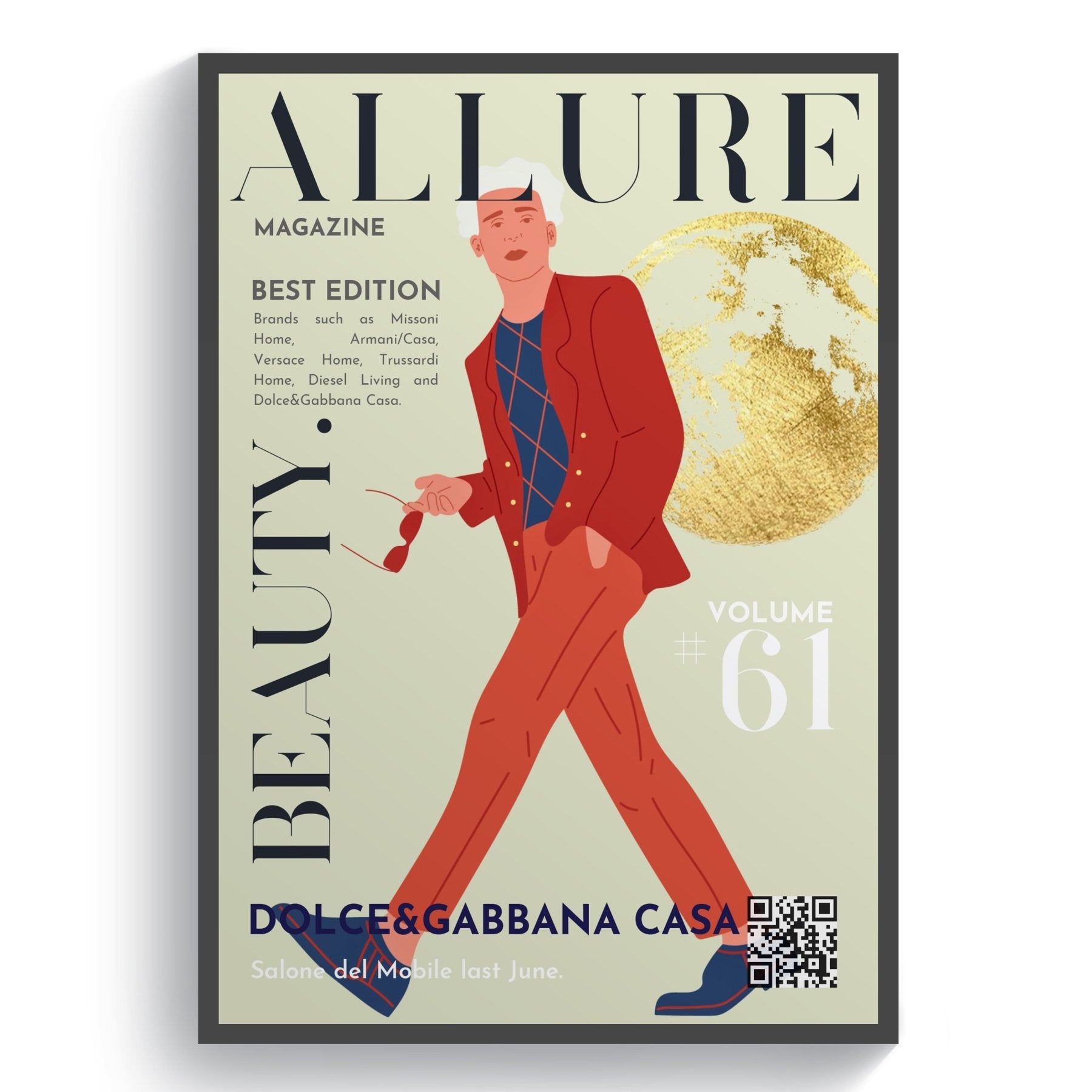 Allure 61 Magazine Cover Posters - 98typessong lyric prints