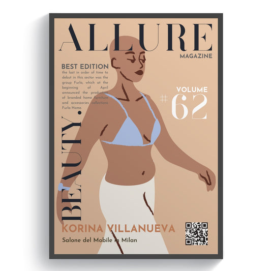 Allure 62 Magazine Cover Posters - 98typessong lyric prints