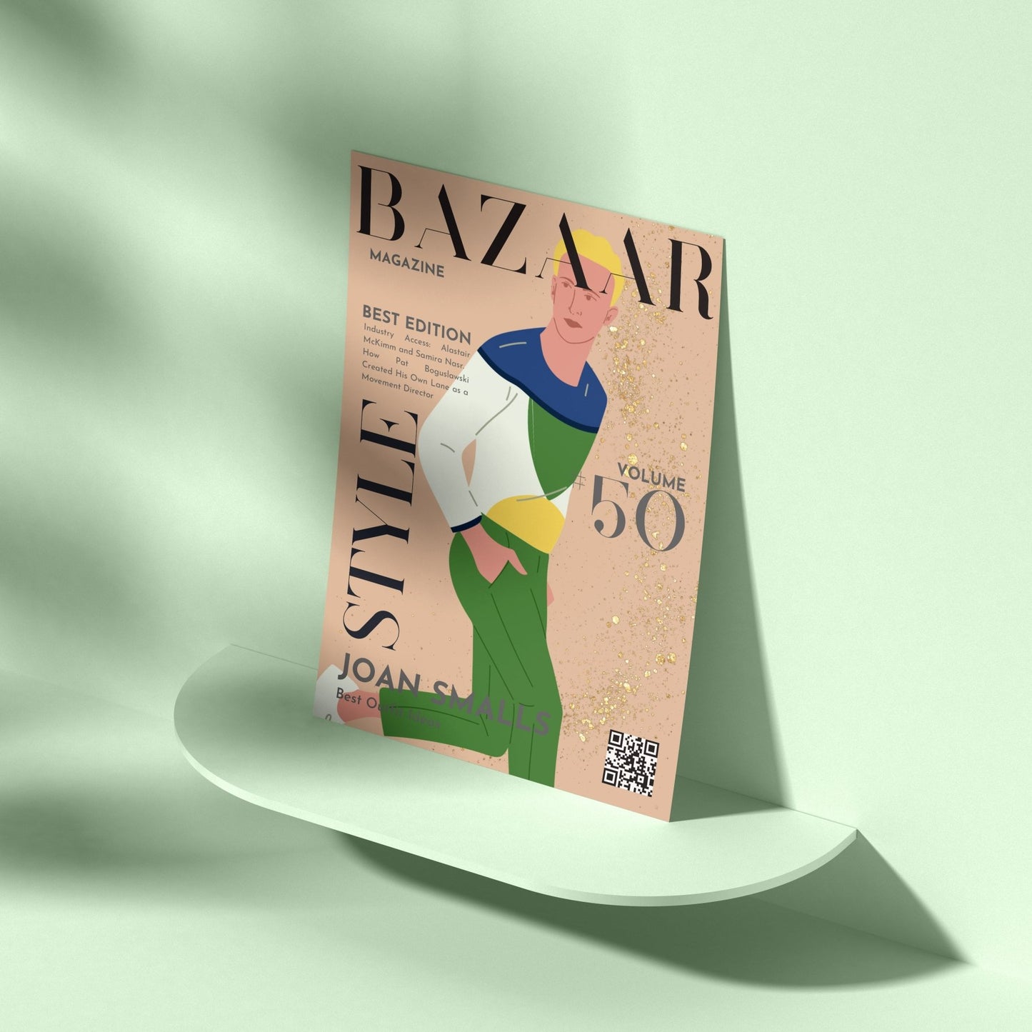 Bazaar 50 Magazine Cover Posters - 98typessong lyric prints