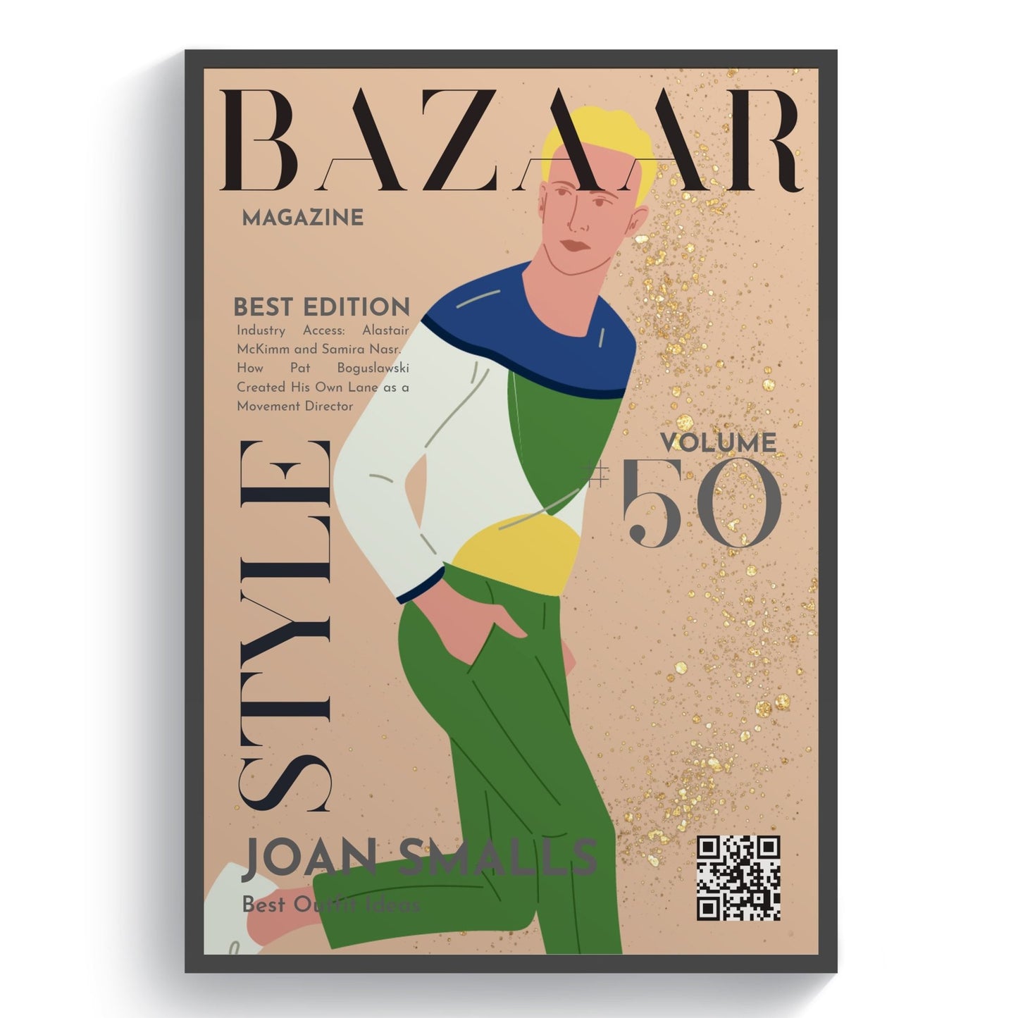 Bazaar 50 Magazine Cover Posters - 98typessong lyric prints