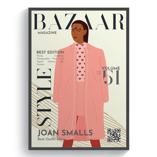 Bazaar 51 Magazine Cover Posters - 98typessong lyric prints