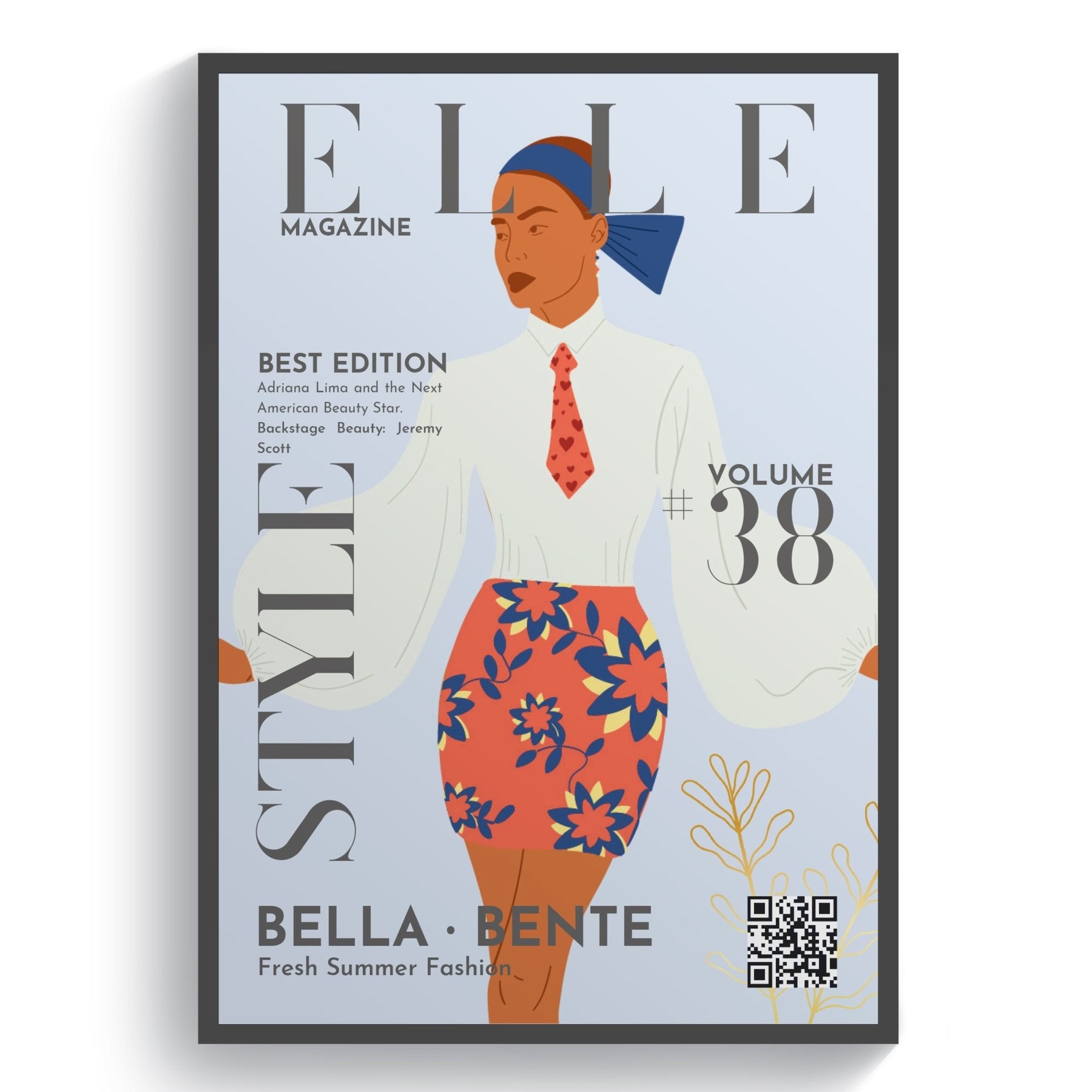 Elle 38 Magazine Cover Posters - 98typessong lyric prints