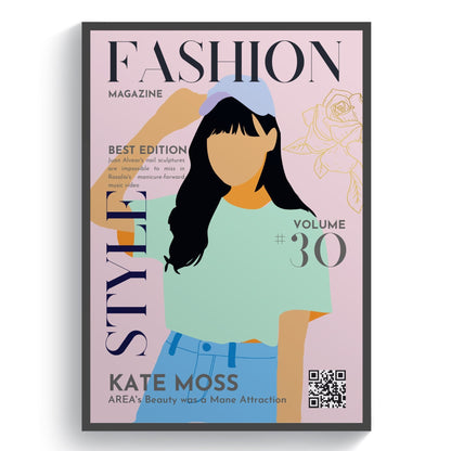 Fashion N30 Magazine Cover Posters - 98typessong lyric prints