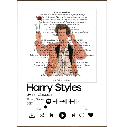 Harry Styles - Sweet Creature Prints - 98typessong lyric prints