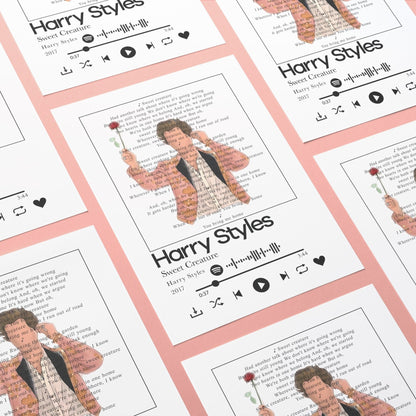 Harry Styles - Sweet Creature Prints - 98typessong lyric prints