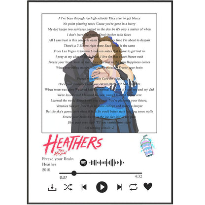 Heather - Freeze your brain lyrics Prints - 98types