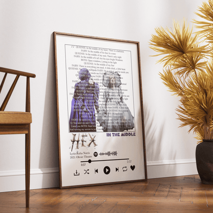 Hex Musical - In the Midle lyrics Prints - 98types