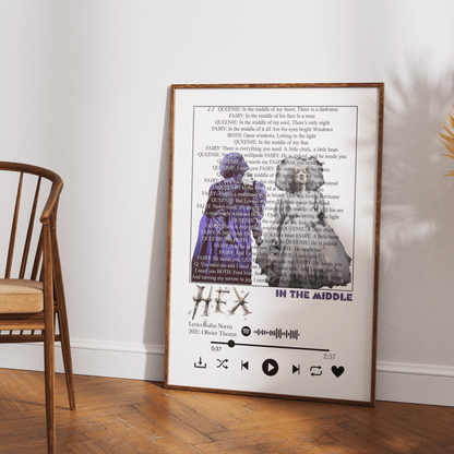 Hex Musical - In the Midle lyrics Prints - 98types