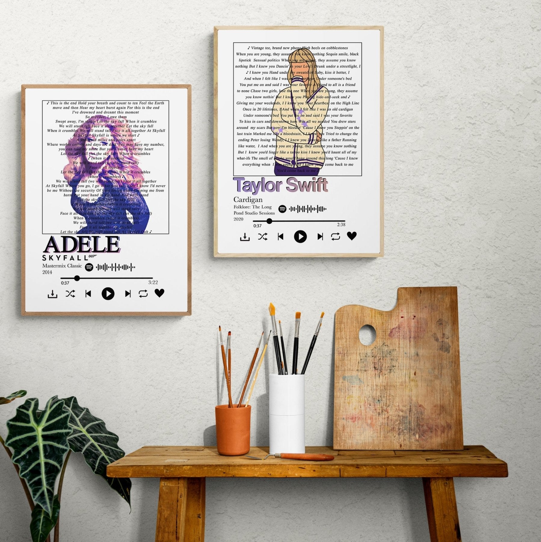 Taylor Swift - Cardigan Lyrics Prints - 98typessong lyric prints