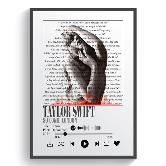 Taylor Swift - I Can Do It With a Broken Heart Lyric Posters - 98typessong lyric prints