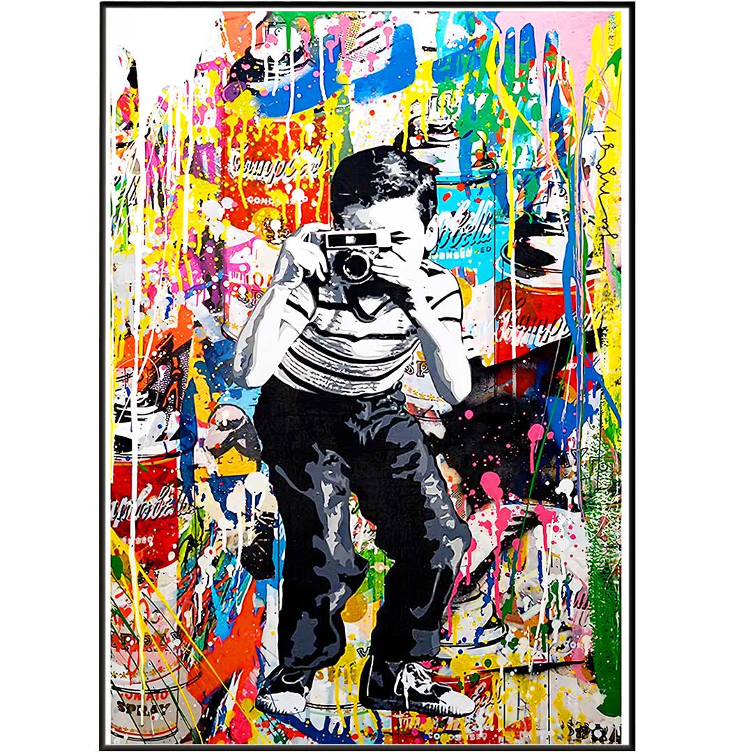 Banksy Pop Art Smile Poster - 98typesstreet art