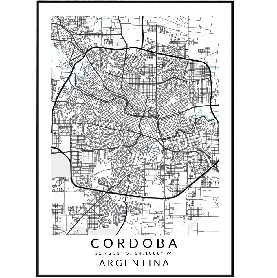 Cali Colombia City Street Map Posters - 98typesSur america Maps