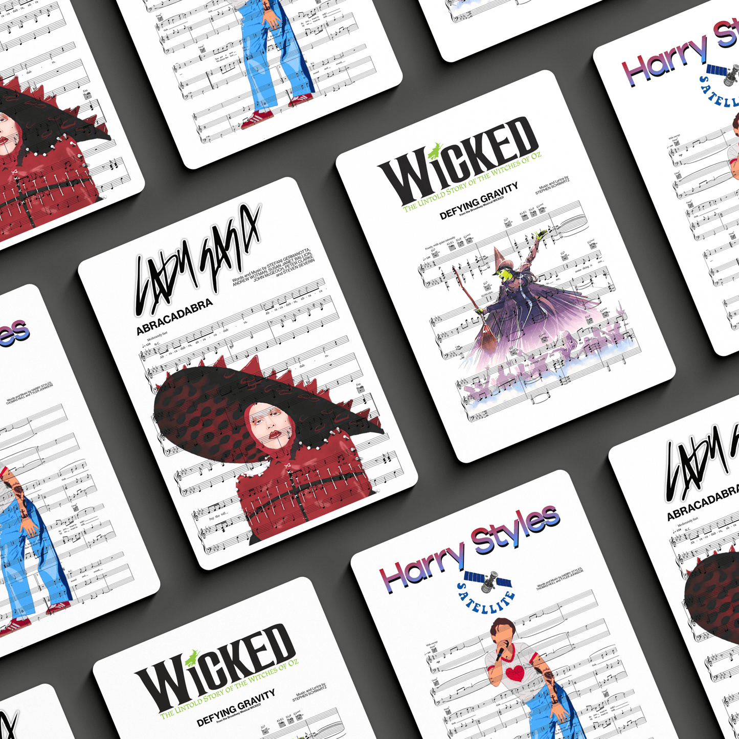 Custom Your Own Score Poster - 98 Types Studiosweet music