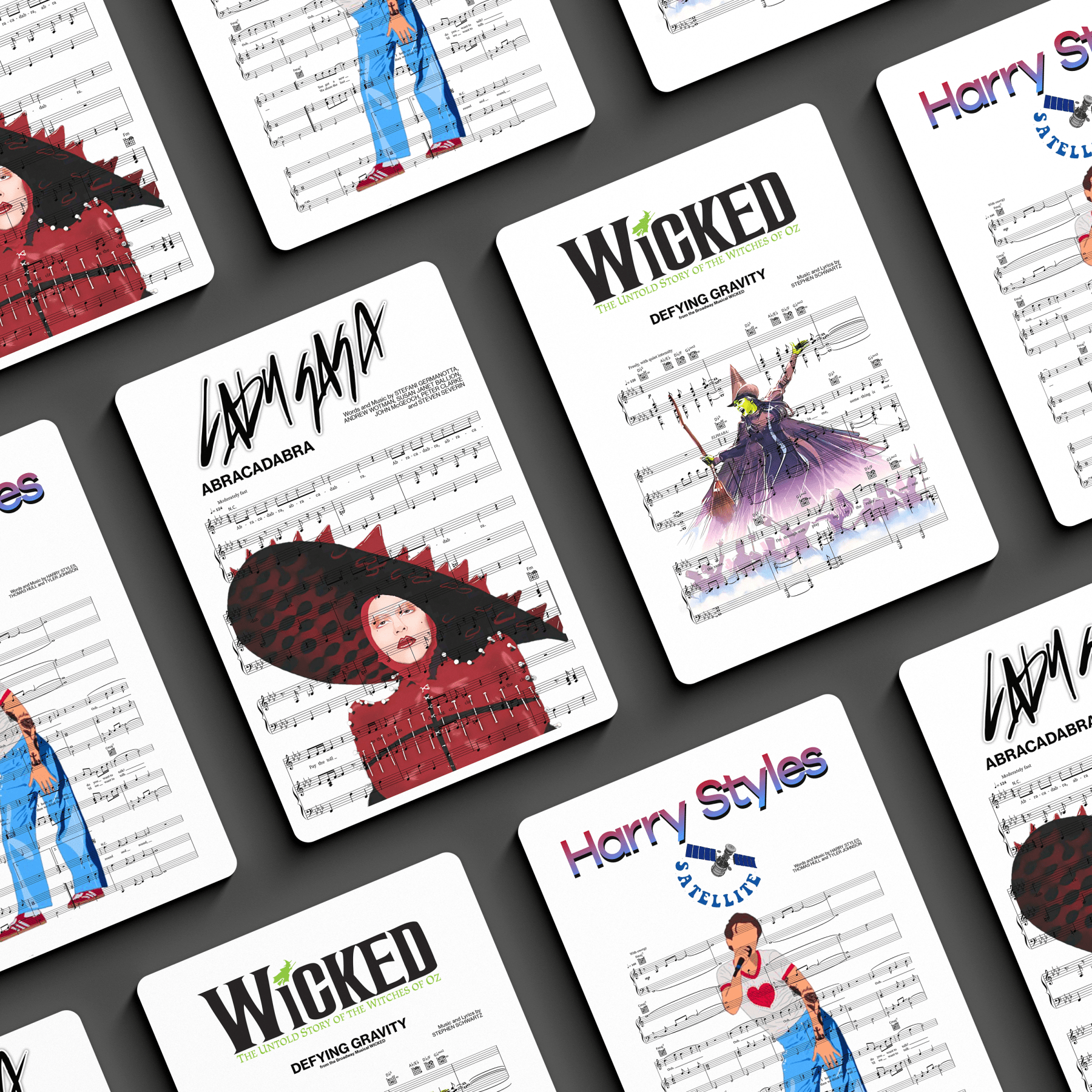 Custom Your Own Score Poster - 98 Types Studiosweet music