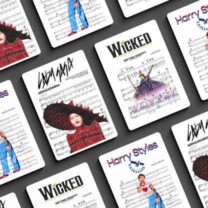 Custom Your Own Score Poster - 98 Types Studiosweet music