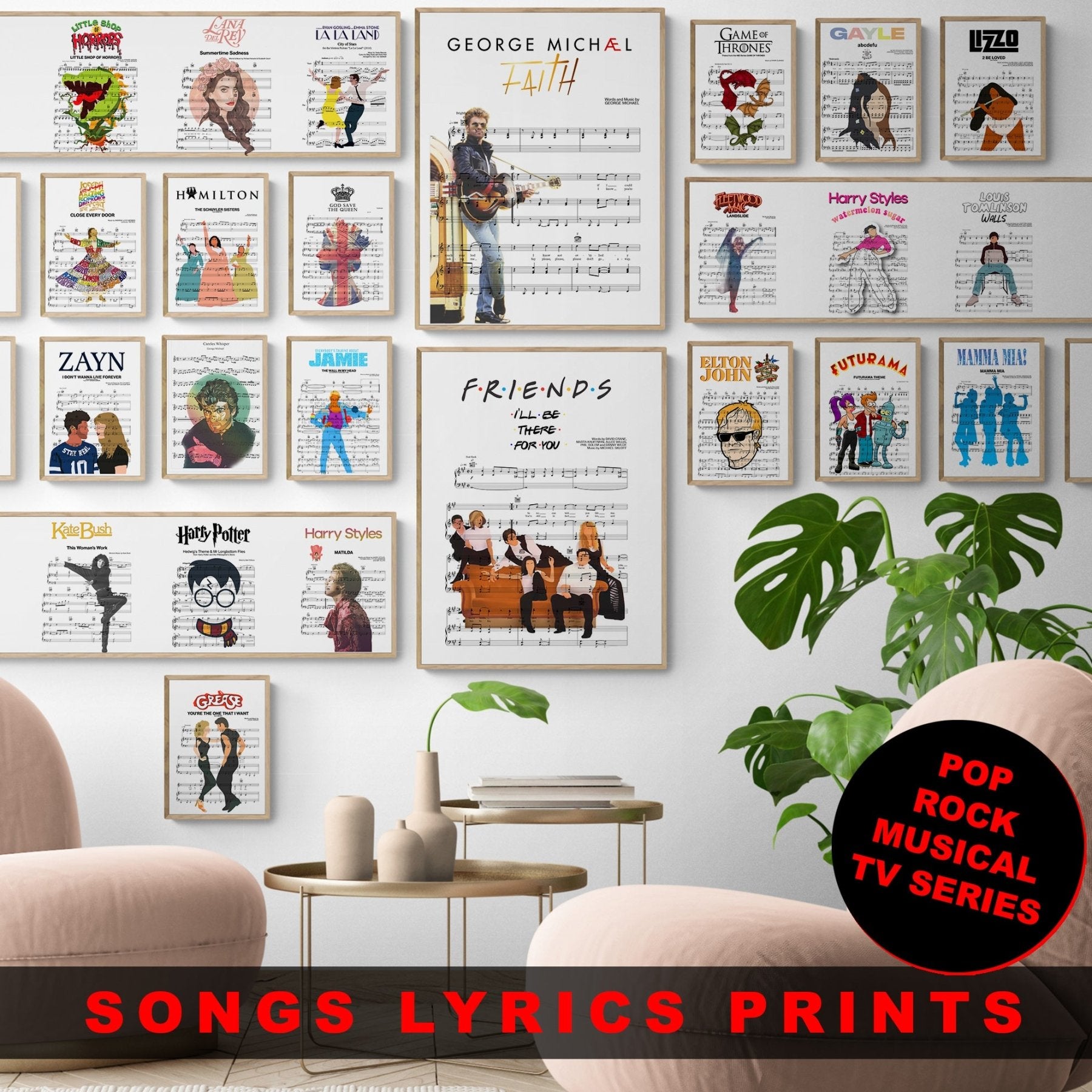 Custom Your Own Score Poster - 98 Types Studiosweet music