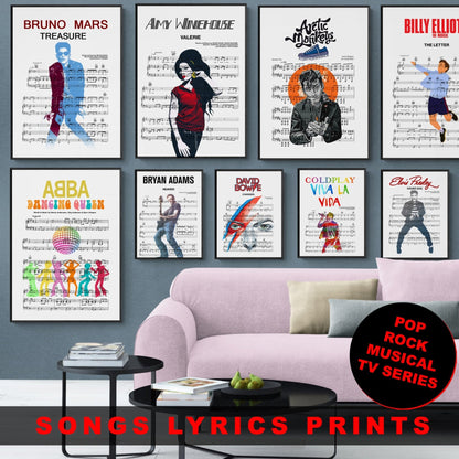 Custom Your Own Score Poster - 98 Types Studiosweet music
