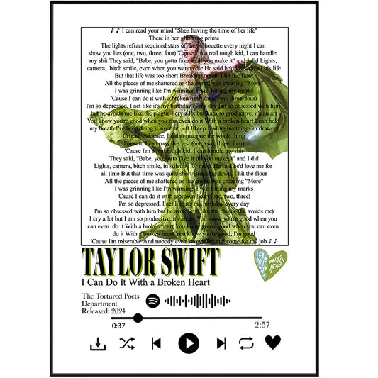 Taylor Swift – I Can Do It With a Broken Heart Poster