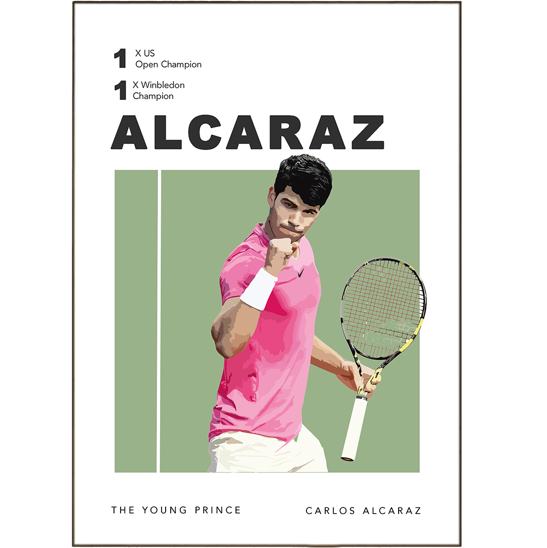 Carlos Alcaraz Tennis Posters - 98typesTennis Posters