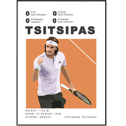 Stefanos Tsitsipas Tennis Posters - 98typesTennis Posters