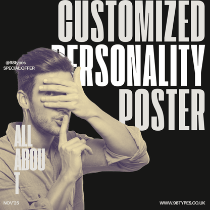 Customized Personality Poster - 98typesthe Personality Poster